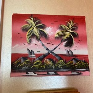 Small Tropical Hand Painted Wall Art